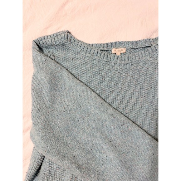 Plus Size Talbots Baby Blue Knit Sweater Blouse Size 2X - Picture 5 of 6